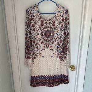 Floral Patterned Boho Dress